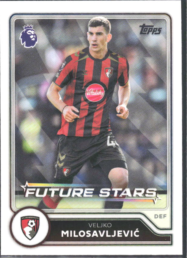 2026-27 Topps Premier League Future Stars #3 Veljko Milosavljević – framsida