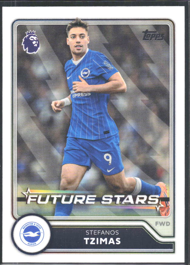 2026-27 Topps Premier League Future Stars #6 Stefanos Tzimas – framsida