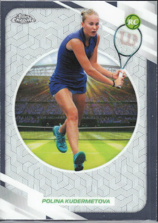 2026 Topps Chrome Tennis #26 Polina Kudermetova – framsida