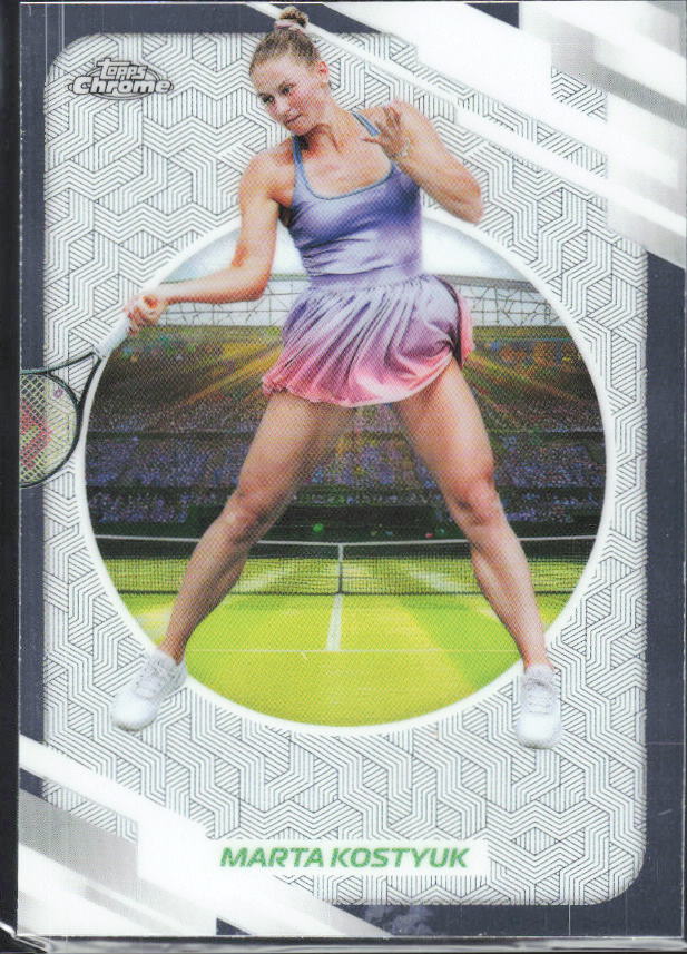 2026 Topps Chrome Tennis #46 Marta Kostyuk – framsida