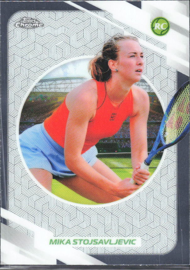 2026 Topps Chrome Tennis #48 Mika Stojsavljevic – framsida