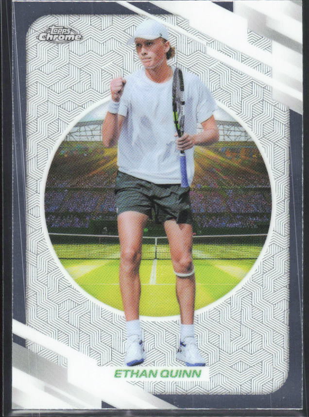 2026 Topps Chrome Tennis #74 Ethan Quinn – framsida