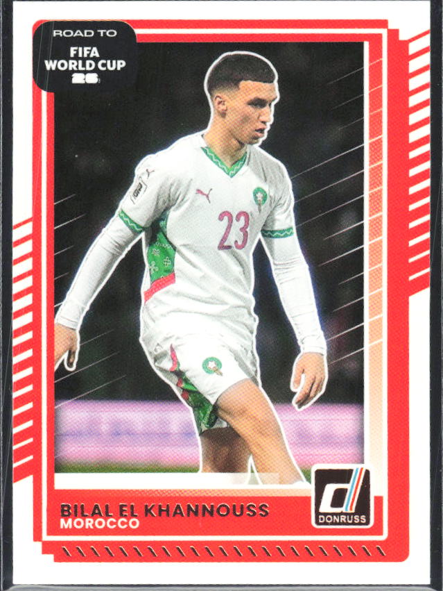 2025-26 Donruss Road to FIFA World Cup #97 Bilal El Khannouss – framsida