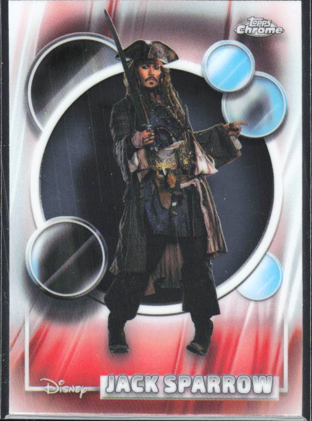 2026 Topps Chrome Disney #14 Jack Sparrow – framsida