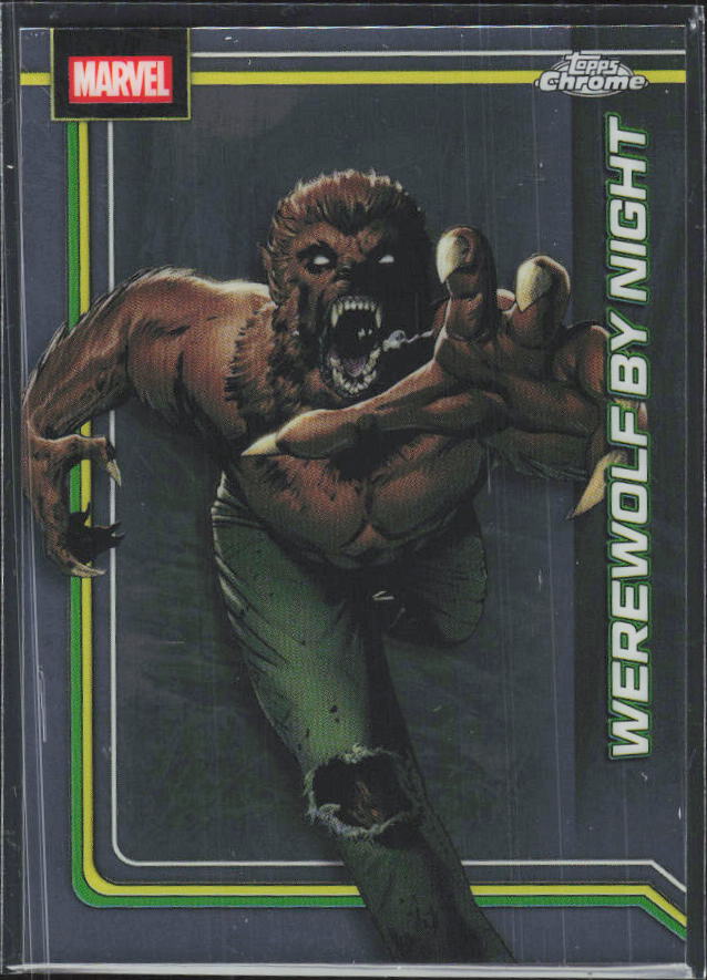 2026 Topps Chrome Marvel Comics #195 Werewolf by Night – framsida