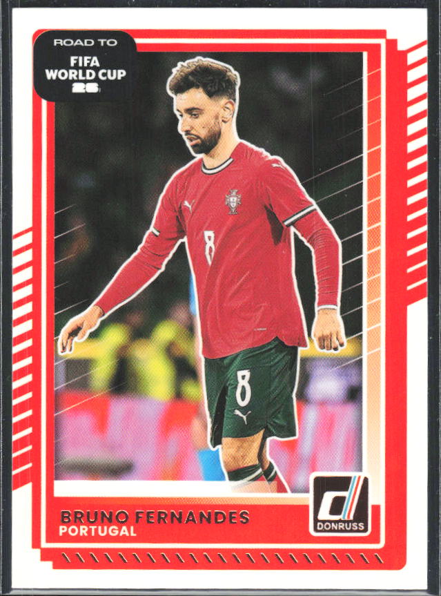 2025-26 Donruss Road to FIFA World Cup #90 Bruno Fernandes – framsida