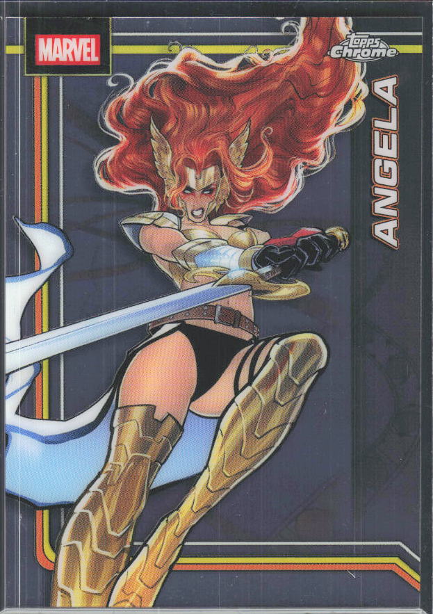 2026 Topps Chrome Marvel Comics #101 Angela – framsida