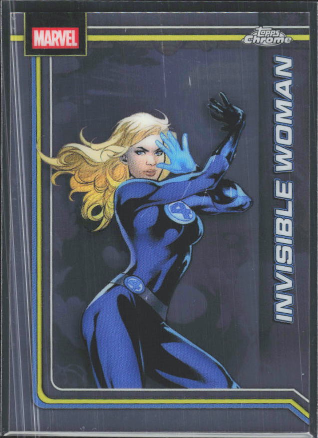 2026 Topps Chrome Marvel Comics #55 Invisible Woman – framsida