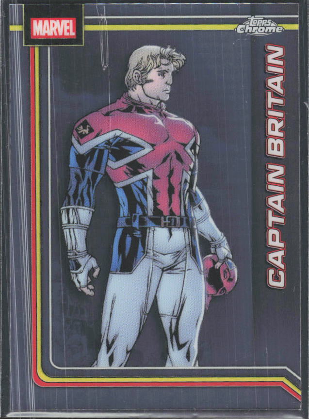 2026 Topps Chrome Marvel Comics #20 Captain Britain – framsida