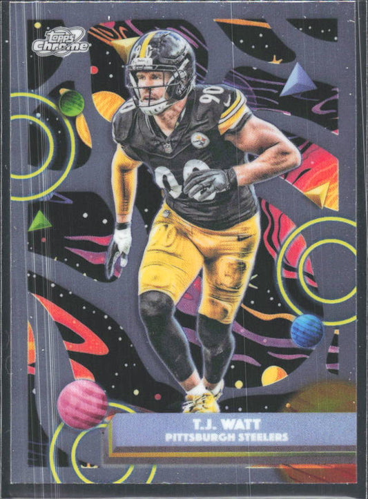 2025 Topps Cosmic Chrome #84 T.J. Watt – framsida