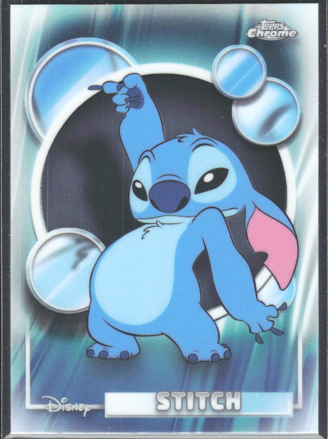 2026 Topps Chrome Disney #150 Stitch – framsida