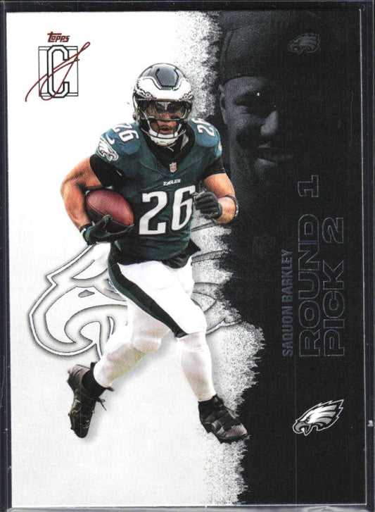 2025 Topps Signature Class #43 Saquon Barkley – framsida