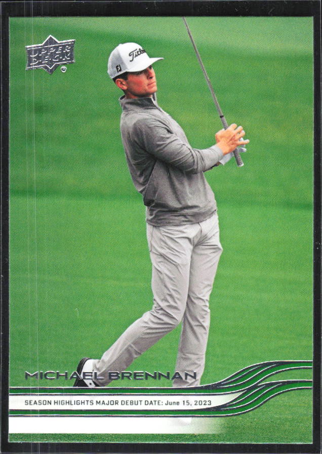 Michael Brennan 2026 Upper Deck Golf #75 – framsida