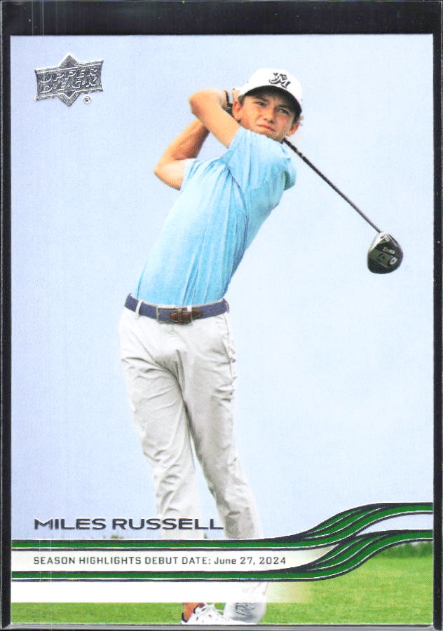 Miles Russell 2026 Upper Deck Golf #80 – framsida