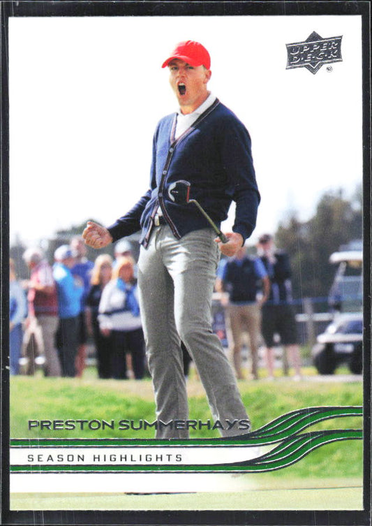 Preston Summerhays 2026 Upper Deck Golf #44 – framsida