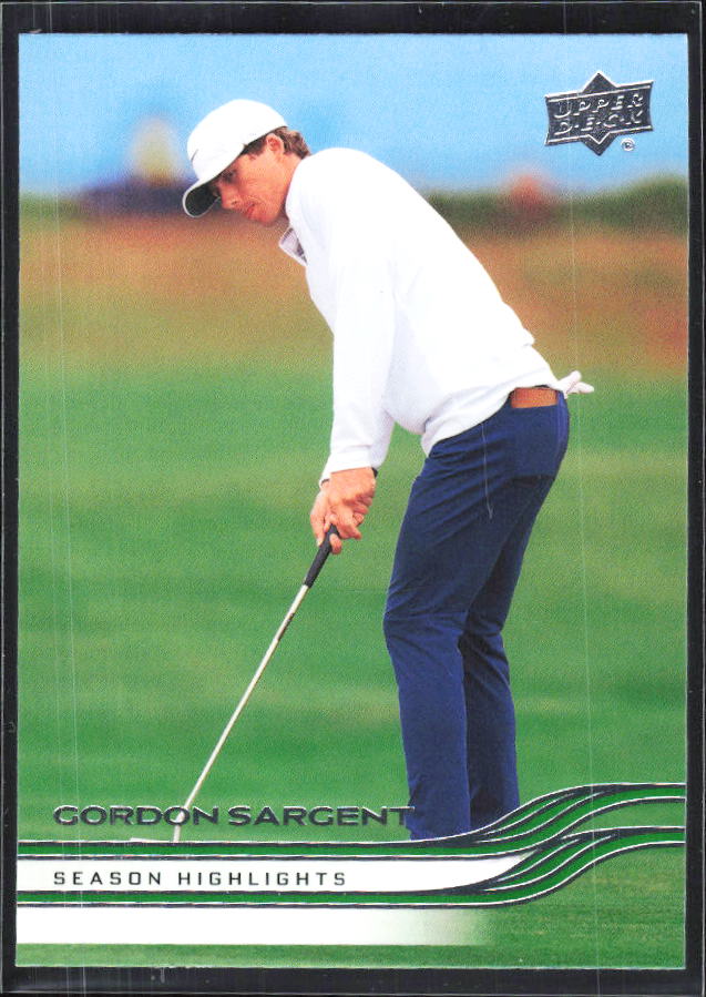 Gordon Sargent 2026 Upper Deck Golf #49 – framsida