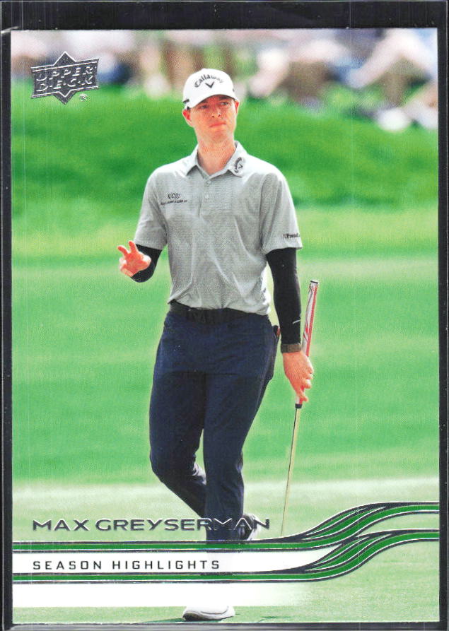 Max Greyserman 2026 Upper Deck Golf #62 – framsida