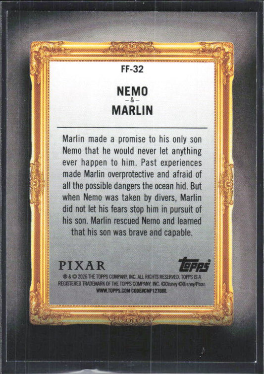 Nemo & Marlin 2026 Disney Neon Family First #FF-32 – baksida