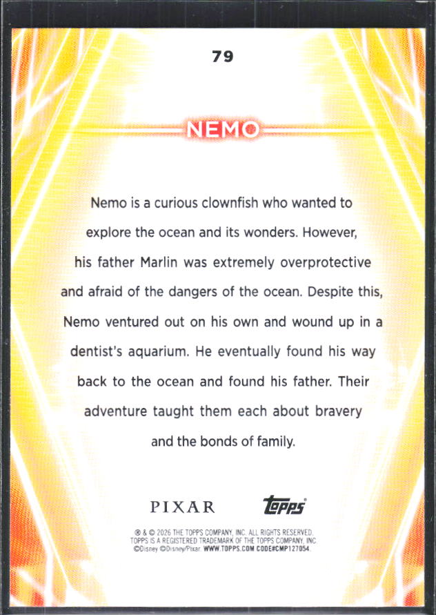 Nemo 2026 Disney Neon #79 – baksida