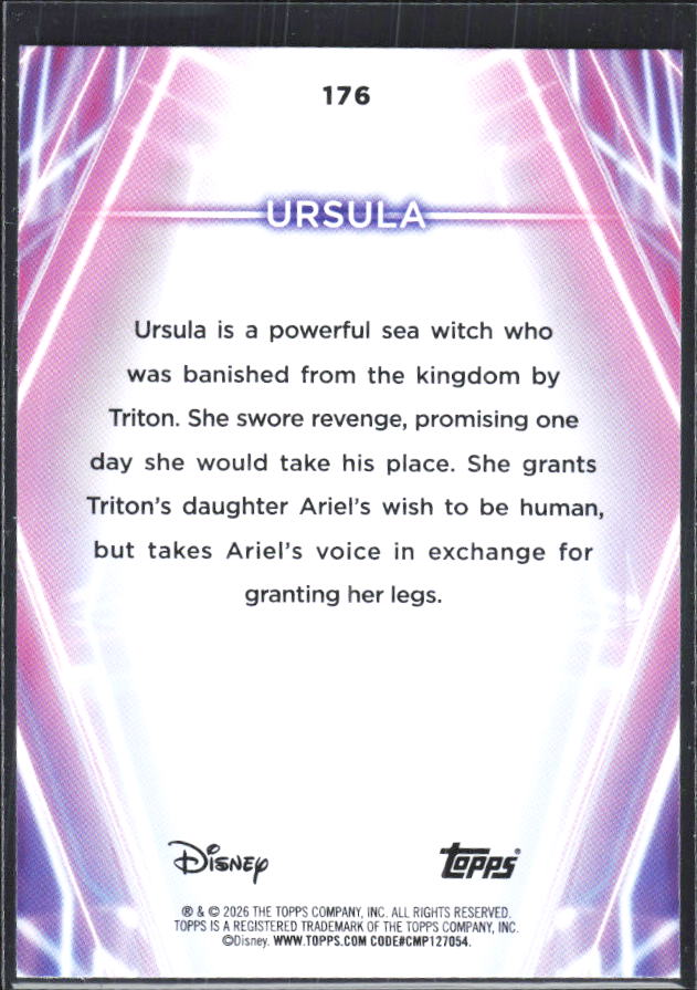 Ursula 2026 Disney Neon #176 – baksida