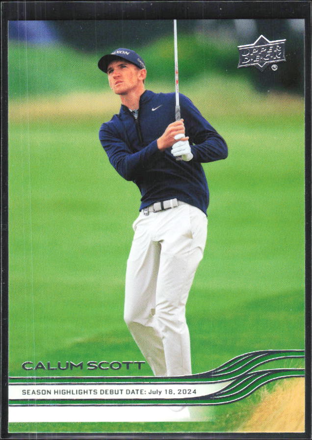 Calum Scott 2026 Upper Deck Golf #100 – framsida