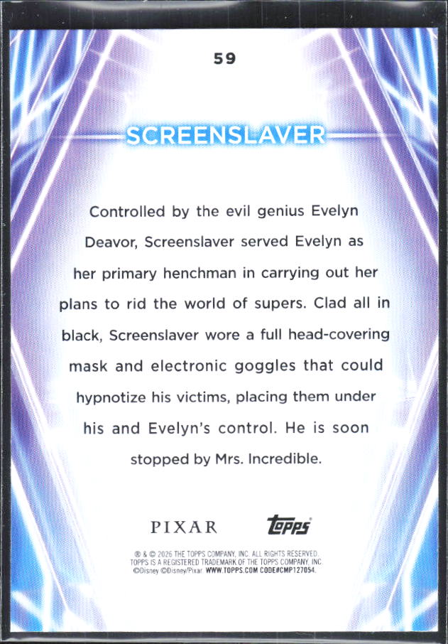 Screenslaver 2026 Disney Neon #59 – baksida