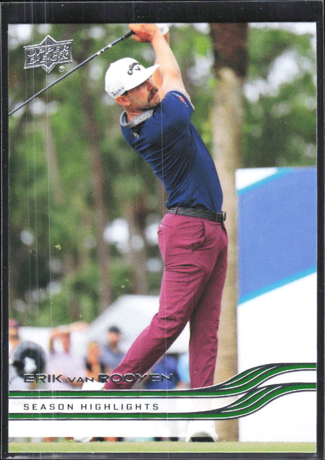 Erik van Rooyen 2026 Upper Deck Golf #53 – framsida