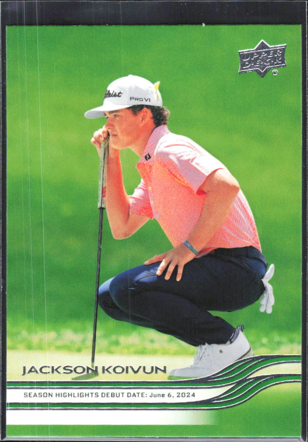 Jackson Koivun 2026 Upper Deck Golf #90 – framsida