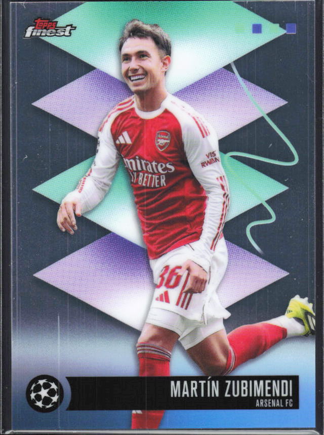 Martín Zubimendi 2025-26 Finest UEFA Rare #443 – framsida