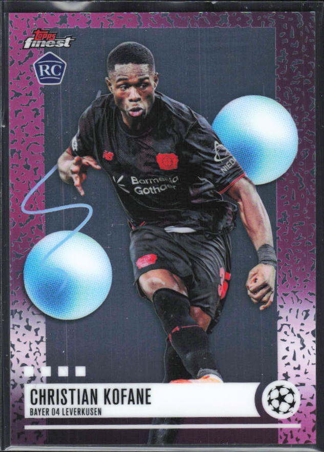 Christian Kofane 2025-26 Finest UEFA Uncommon #258 – framsida