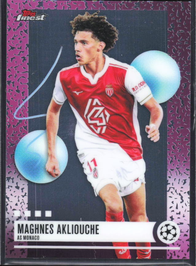 Maghnes Akliouche 2025-26 Finest UEFA Uncommon #265 – framsida