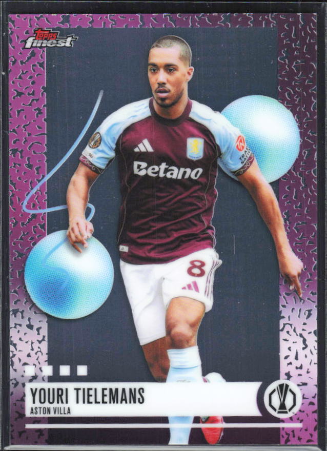Youri Tielemans 2025-26 Finest UEFA Uncommon #292 – framsida