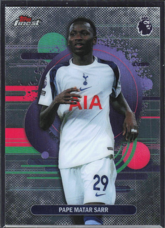 Pape Matar Sarr 2025-26 Finest Premier League Uncommon #186 – framsida