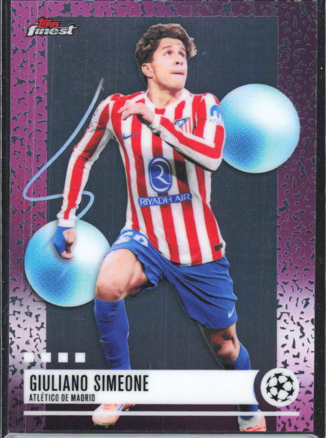 Giuliano Simeone 2025-26 Finest UEFA Uncommon #225 – framsida