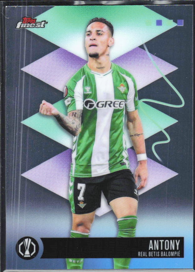 Antony 2025-26 Finest UEFA Rare #527 – framsida
