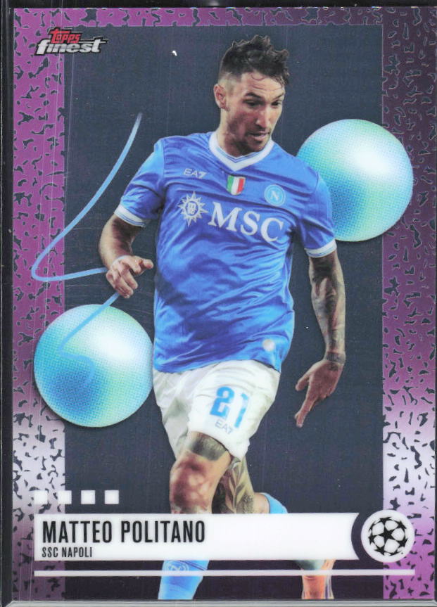 Matteo Politano 2025-26 Finest UEFA Uncommon #354 – framsida