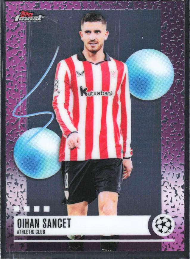 Oihan Sancet 2025-26 Finest UEFA Uncommon #277 – framsida