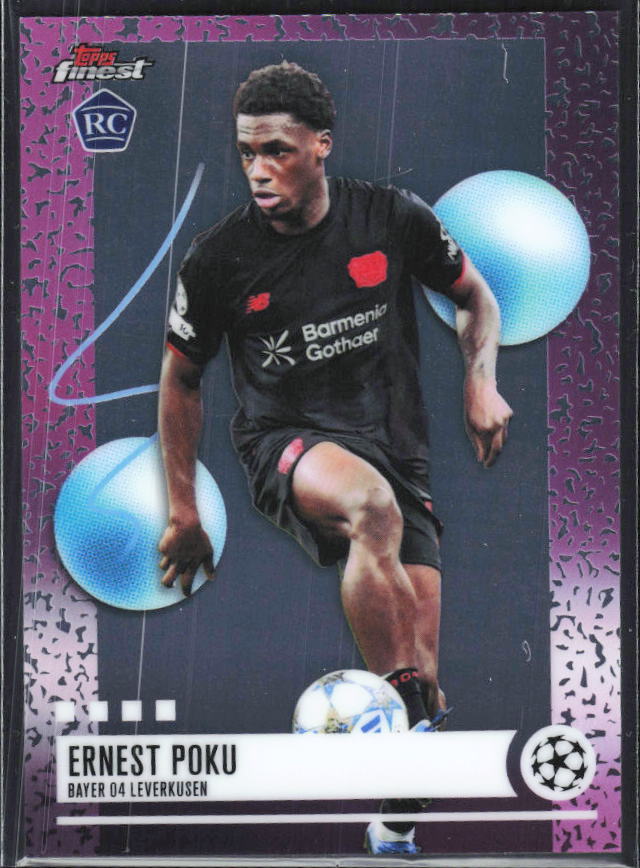 Ernest Poku 2025-26 Finest UEFA Uncommon #241 – framsida