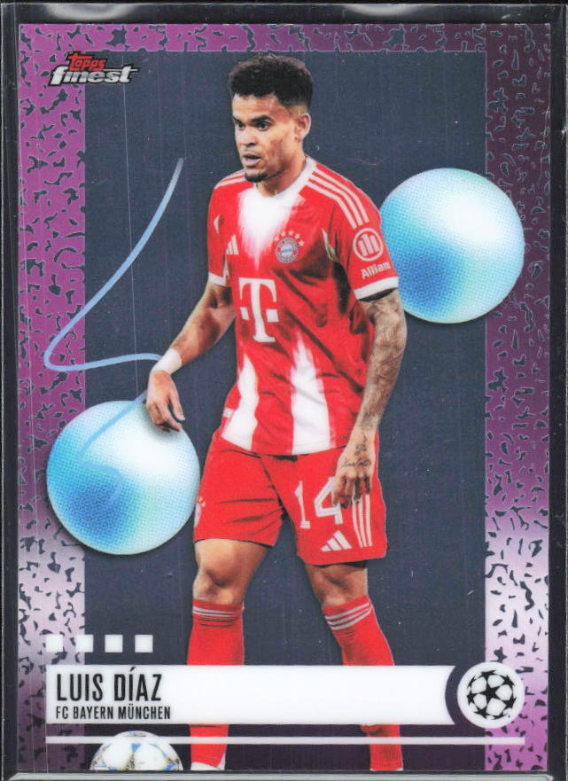 Luis Díaz 2025-26 Finest UEFA Uncommon #288 – framsida