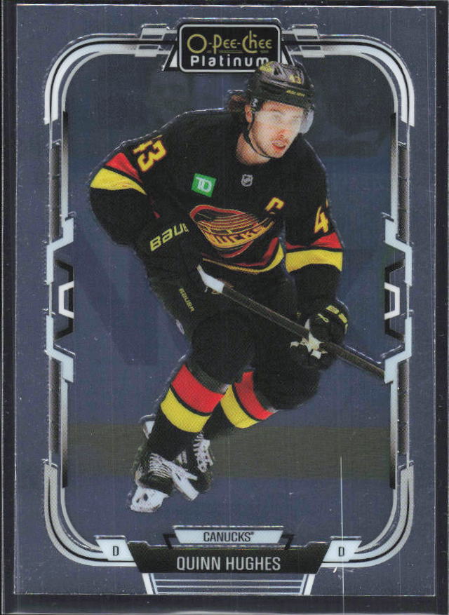 Quinn Hughes 2025-26 O-Pee-Chee Platinum #129 – framsida