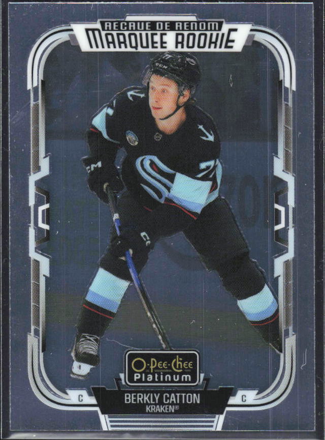 Berkly Catton 2025-26 O-Pee-Chee Platinum Marquee Rookies #292 – framsida