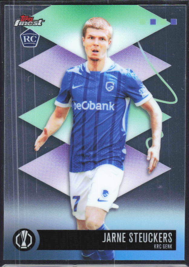 Jarne Steuckers 2025-26 Finest UEFA Rare #587 – framsida