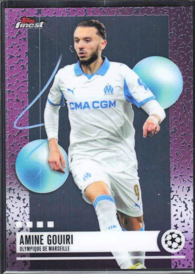 Amine Gouiri 2025-26 Finest UEFA Uncommon #385 – framsida