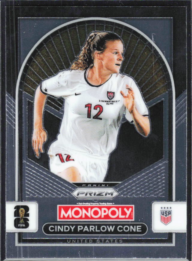 Cindy Parlow Cone 2026 Monopoly Prizm FIFA World Cup #86 – framsida