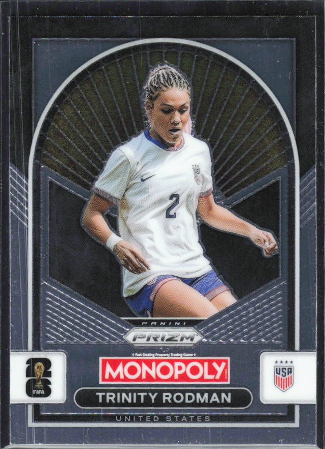Trinity Rodman 2026 Monopoly Prizm FIFA World Cup #94 – framsida