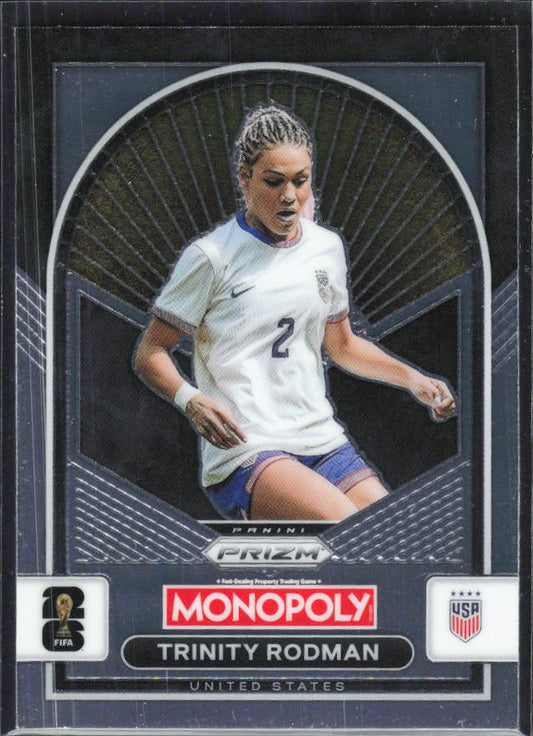 Trinity Rodman 2026 Monopoly Prizm FIFA World Cup #94 – framsida