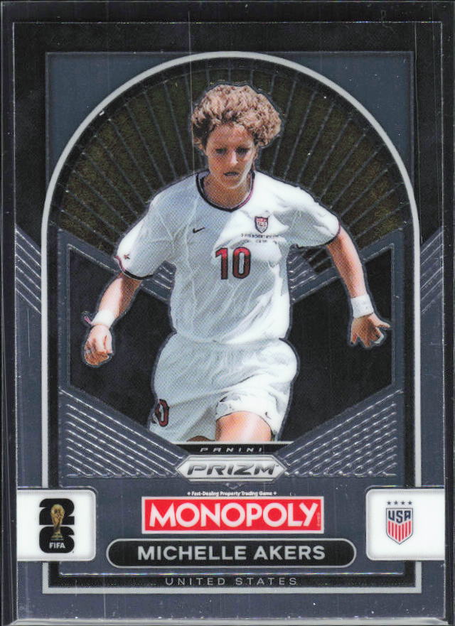 Michelle Akers 2026 Monopoly Prizm FIFA World Cup #90 – framsida
