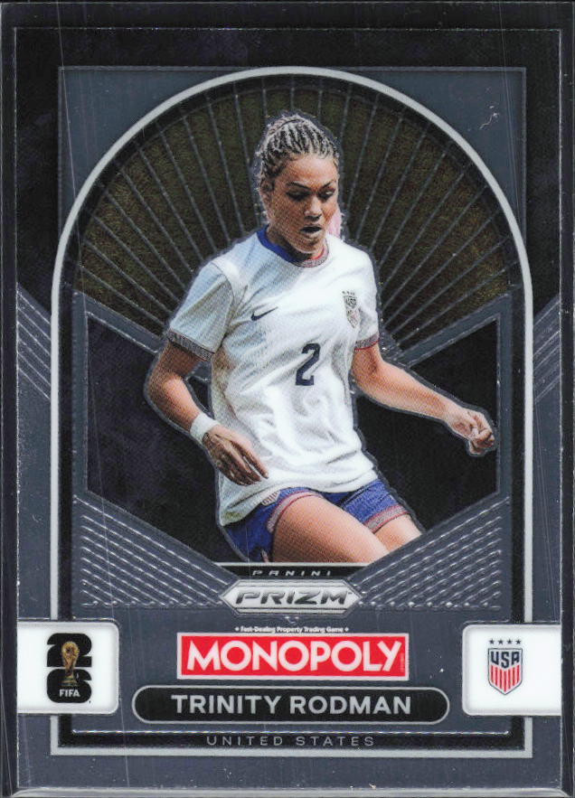 Trinity Rodman 2026 Monopoly Prizm FIFA World Cup #94 – framsida