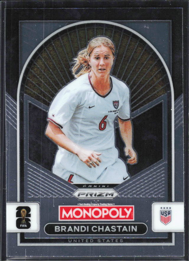Brandi Chastain 2026 Monopoly Prizm FIFA World Cup #89 – framsida