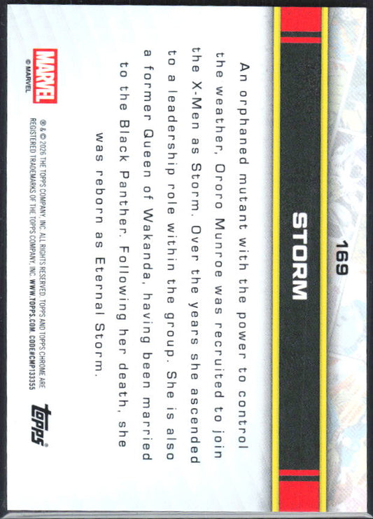 Storm 2026 Chrome Marvel #169 – baksida